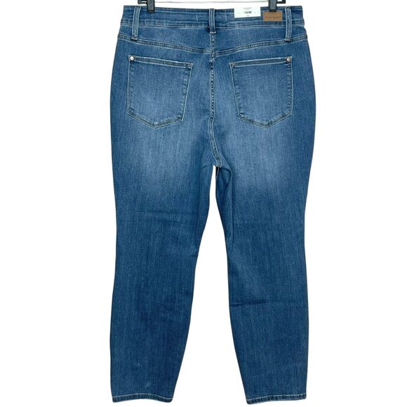 Judy Blue NWT High Waist Slim Fit Ankle Jeans Plus Size 16W Stretch Denim - Picture 4 of 8